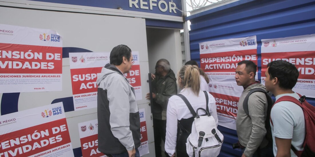 La obra no cuenta con permiso de demolición.