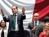 BOLAÑOS CACHO CUÉ, ayer, al encabezar la sesión plenaria en San Lázaro
