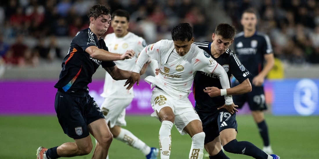 Una acción del San Diego FC vs Toluca en la Concacaf Champions Cup