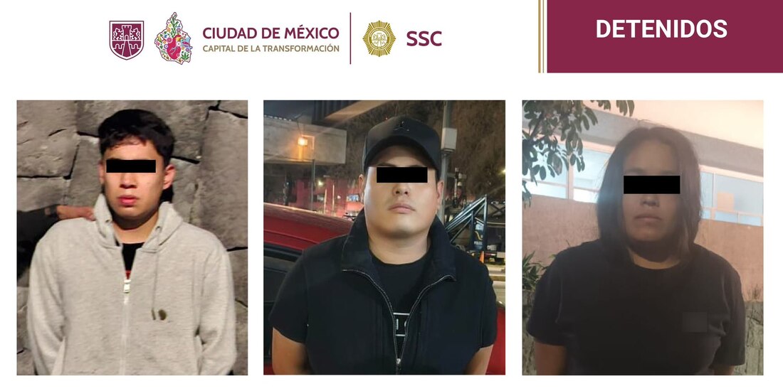 Los detenidos por la SSC.