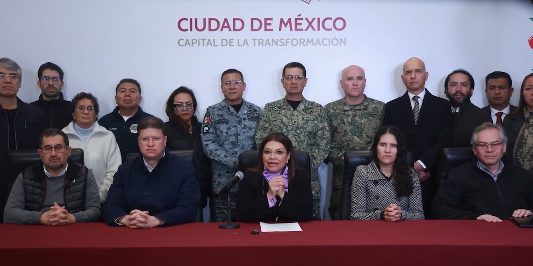 Clara Brugada ofreció un mensaje a la población