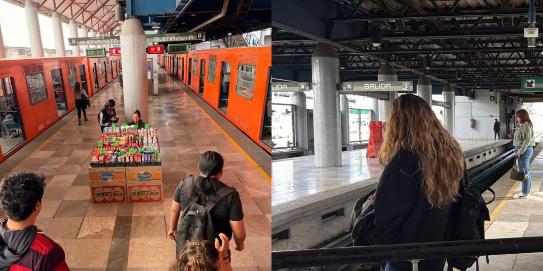 Retiran a comerciantes informales de andenes de estaciones de Línea B del Metro.