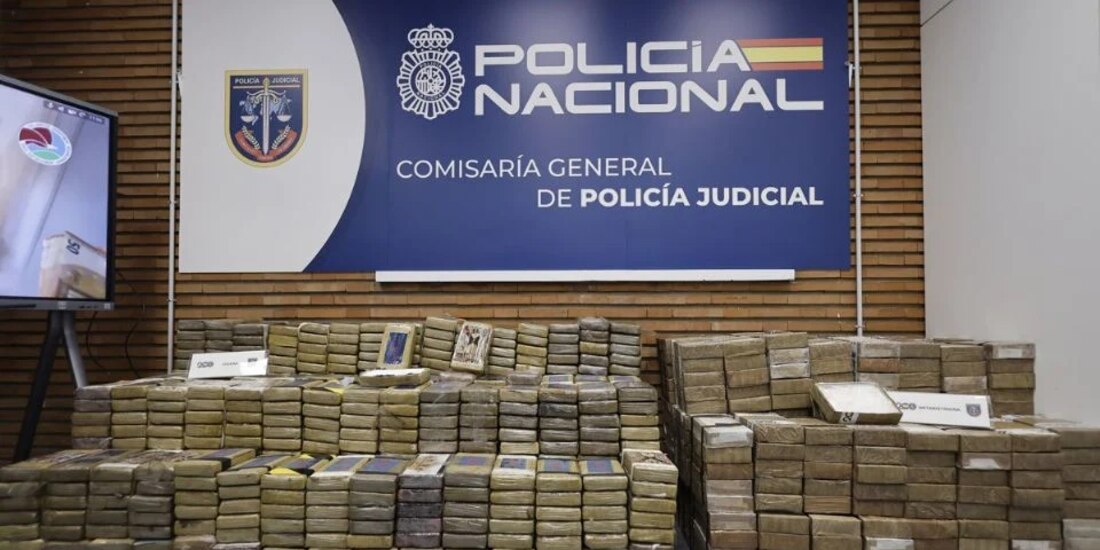 Más de dos toneladas de droga incautada tras caída de célula del CJNG en España.