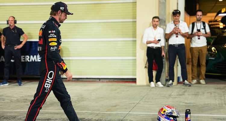 Max Verstappen en la última carrera de la F1