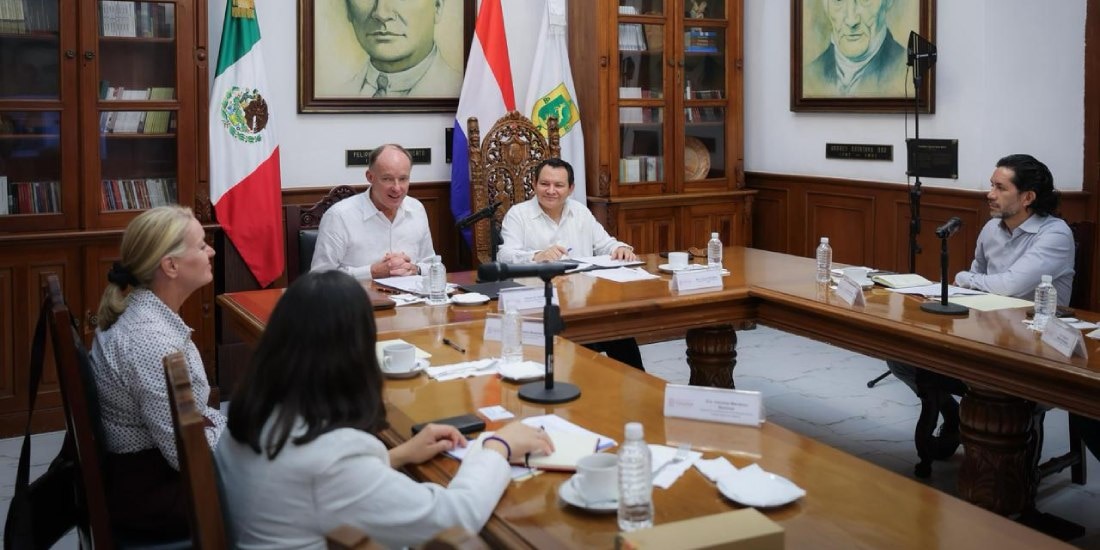 Joaquín Díaz Mena fortalece cooperación de Yucatán con los Países Bajos.