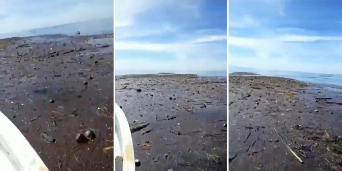 Capturas de video del lugar donde fue localizado el cuerpo de uno de los seis pescadores desaparecidos en las costas de Acapulco, Guerrero.