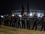 Elementos de seguridad cuidan el Estadio Azteca, en fotografía de archivo.