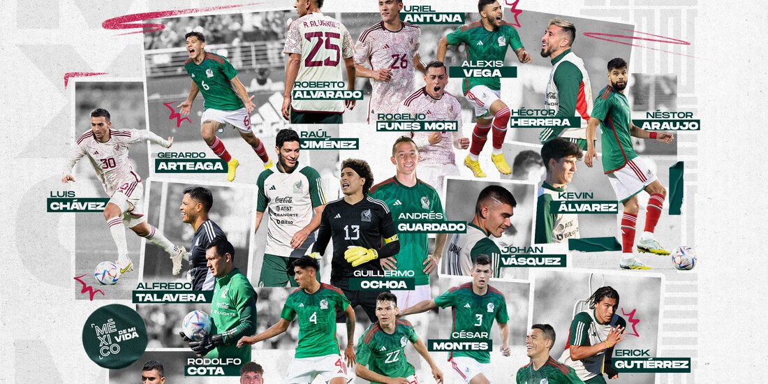 La Selección Mexicana presentó a los jugadores que estarán en la Copa del Mundo Qatar 2022