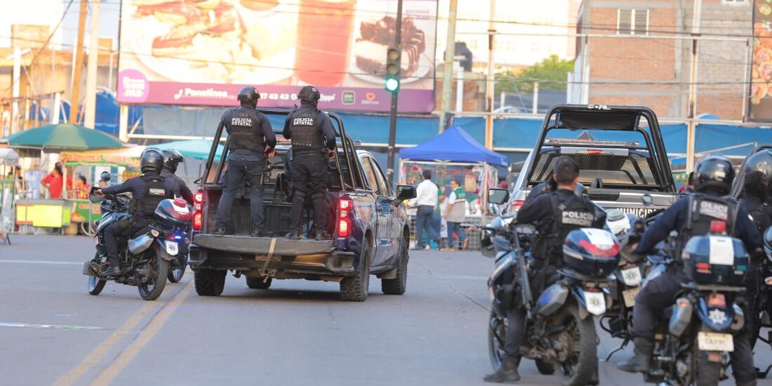 Operativo policial en Sinaloa, en fotografía de archivo.