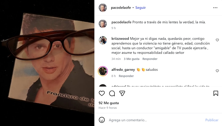 Paco de la O publica foto en IG y asegura que contará 'su verdad'