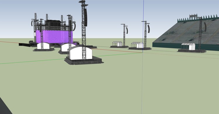 Mapa del Foro Sol, sección Verde B