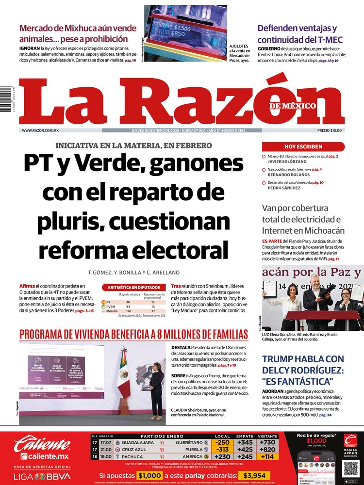 La Razón 15 Enero 2026