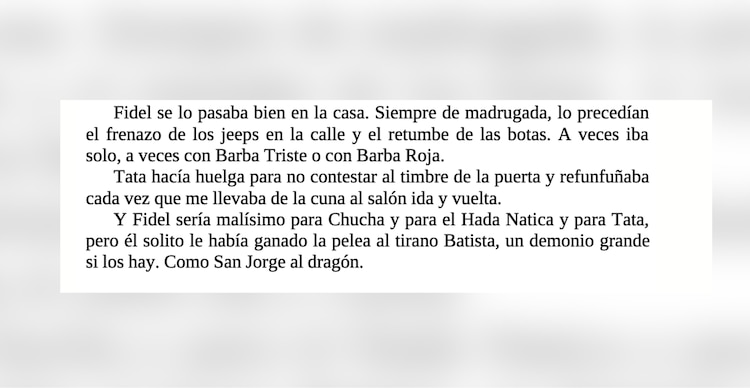 Fragmento del libro Alina: memorias de la hija rebelde de Fidel Castro
