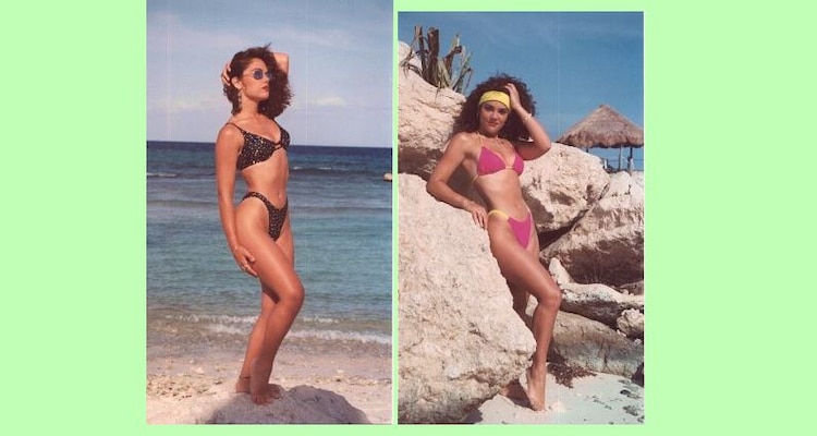 Tatiana durante las grabaciones de la telenovela "Valentina"