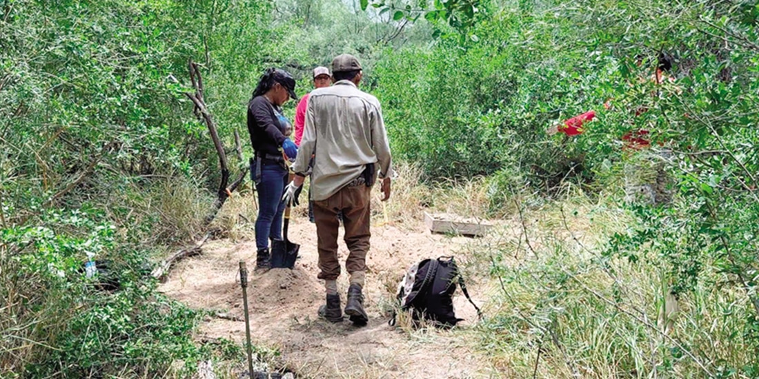 ACCIÓN de búsqueda en la que fueron hallados los restos, el domingo pasado