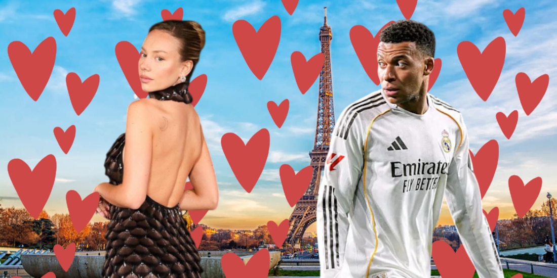 Ester Expósito y Kylian Mbappé fueron vistos viajando en un carro.