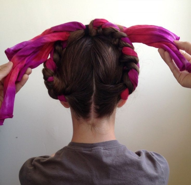 Así luce el halo braid.