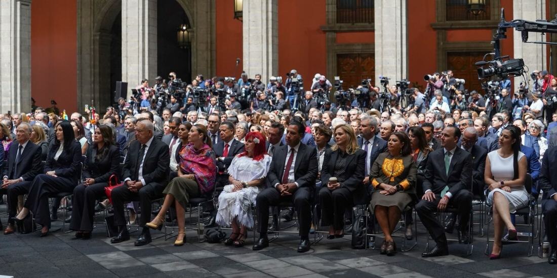 Américo Villarreal asiste al Primer Informe de Claudia Sheinbaum.