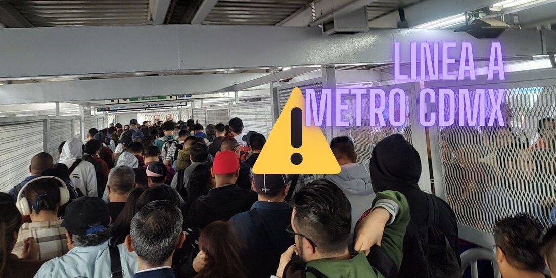 Usuarios informan retrasos en la Línea A del Metro CDMX.