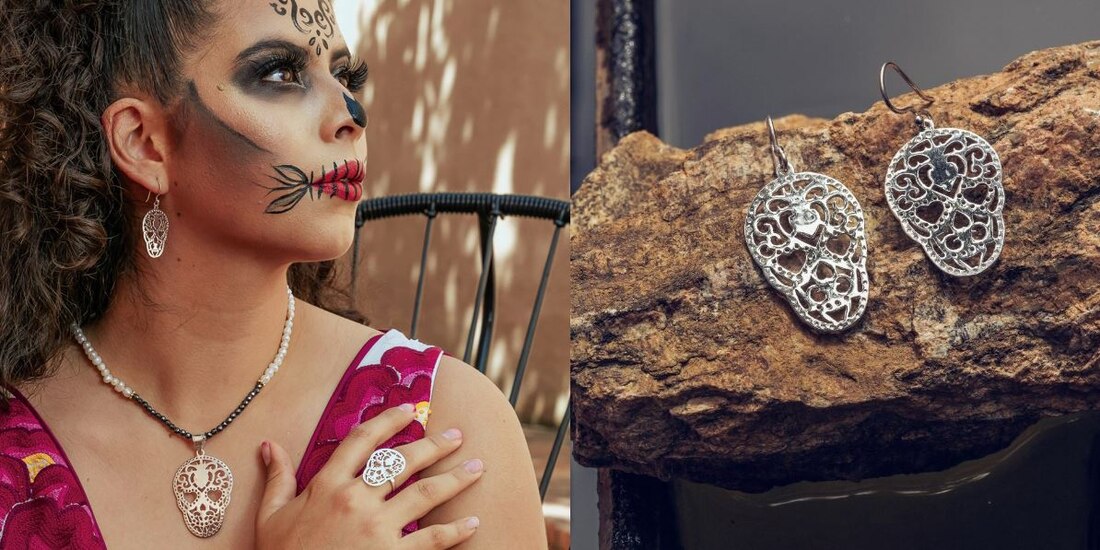 Oro de Monte Albán lanza colección inspirada en Catrinas para el Día de Muertos