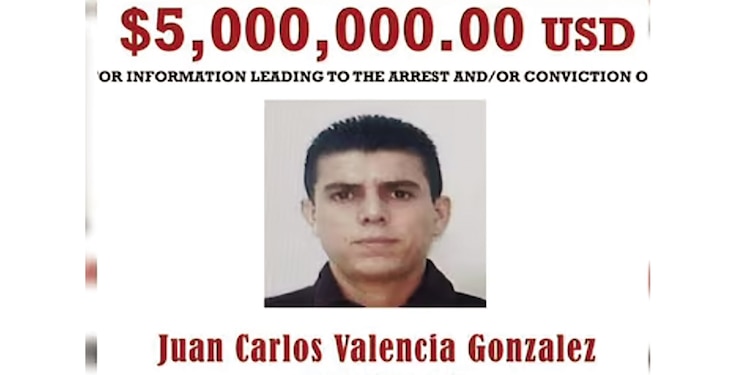 Cartel de recompensa por la captura del capo.