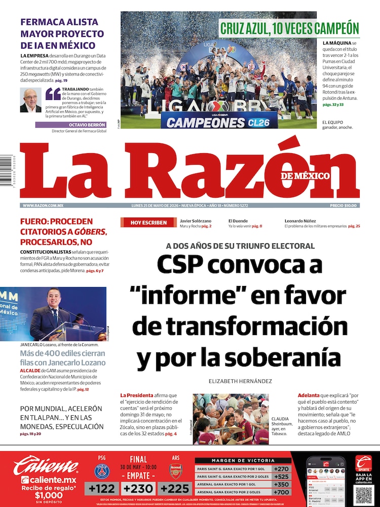 La Razón 25 Mayo 2026