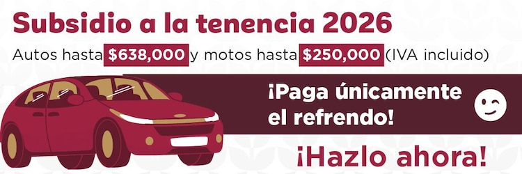 Subsidio para tenencia Edomex 2026