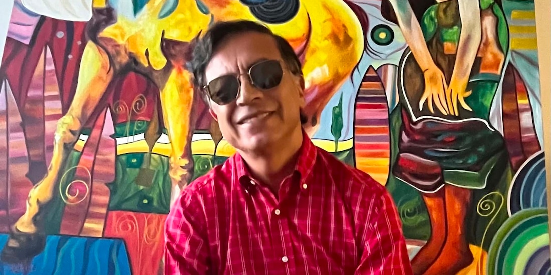 Gustavo Petro, expresidente de Colombia, en una fotografía que compartió en su perfil en la red social X.