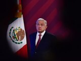 Andrés Manuel López Obrador, presidente de México, ofrece su conferencia de prensa este jueves 8 de febrero del 2024, desde Palacio Nacional, en CDMX.