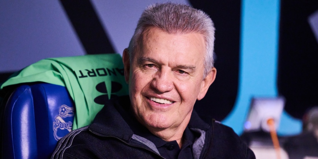 Javier Aguirre en un partido de México antes de la Copa del Mundo 2026