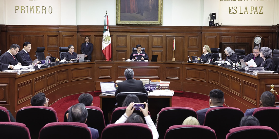 Sesión del pleno de la Suprema Corte, el pasado 24 de octubre.