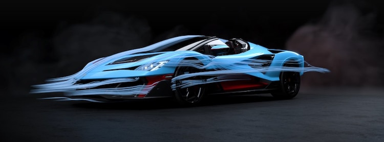 Pese a ser un roadster, el diseño aerodinámico del nuevo modelo Fenomeno de Lamborghini permite que se mantenga la velocidad.