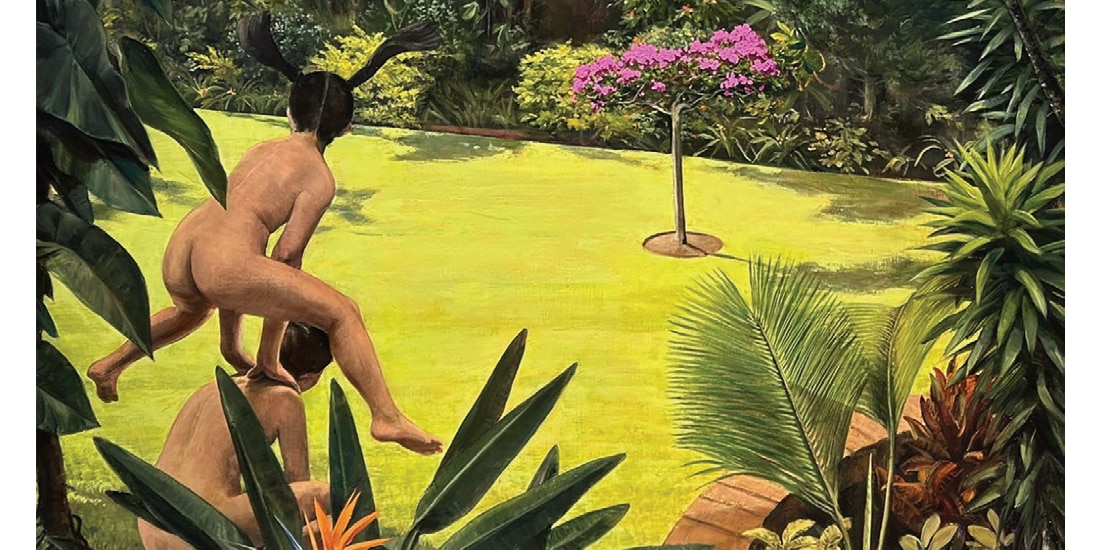JARDÍN de Cuernavaca, Adán y Eva
niños, de Daniel Lezama.