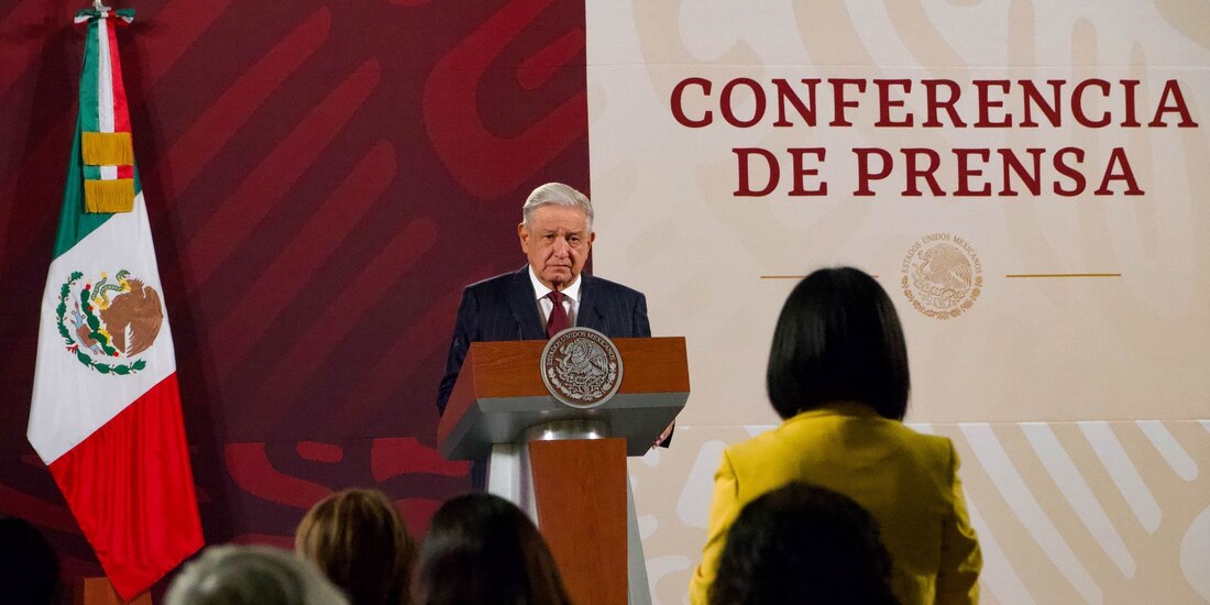 El Presidente López Obrador ofrece conferencia este 24 de marzo del 2023, desde Palacio Nacional, en la Ciudad de México...