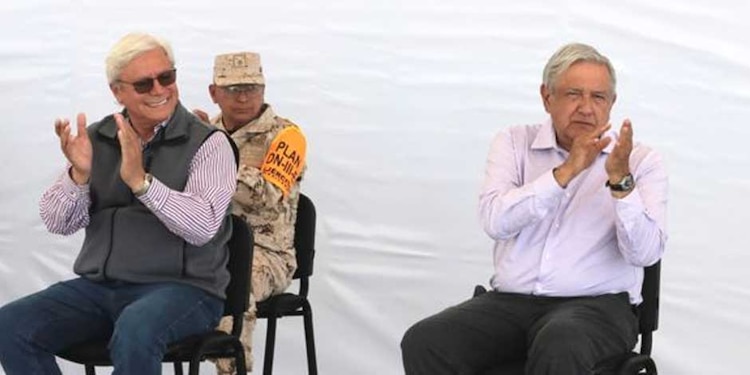 En la imagen, el expresidente Andrés Manuel López Obrador y Jaime Bonilla.