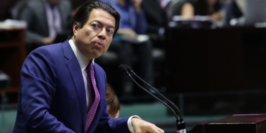 Mario Delgado, coordinador del grupo parlamentario de Morena en la Cámara de Diputados.