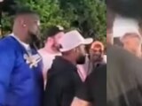 Floyd Mayweather y Jake Paul se encontraron después de un juego de la NBA y se dijeron de todo.