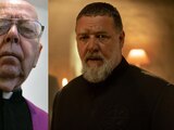 Gabriele Amorth (izq.), sacerdote italiano, será interpretado por Russell Crowe (der.) en 'El exorcista del papa'.