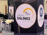 Logo de Grupo Salinas, en fotografía de archivo.