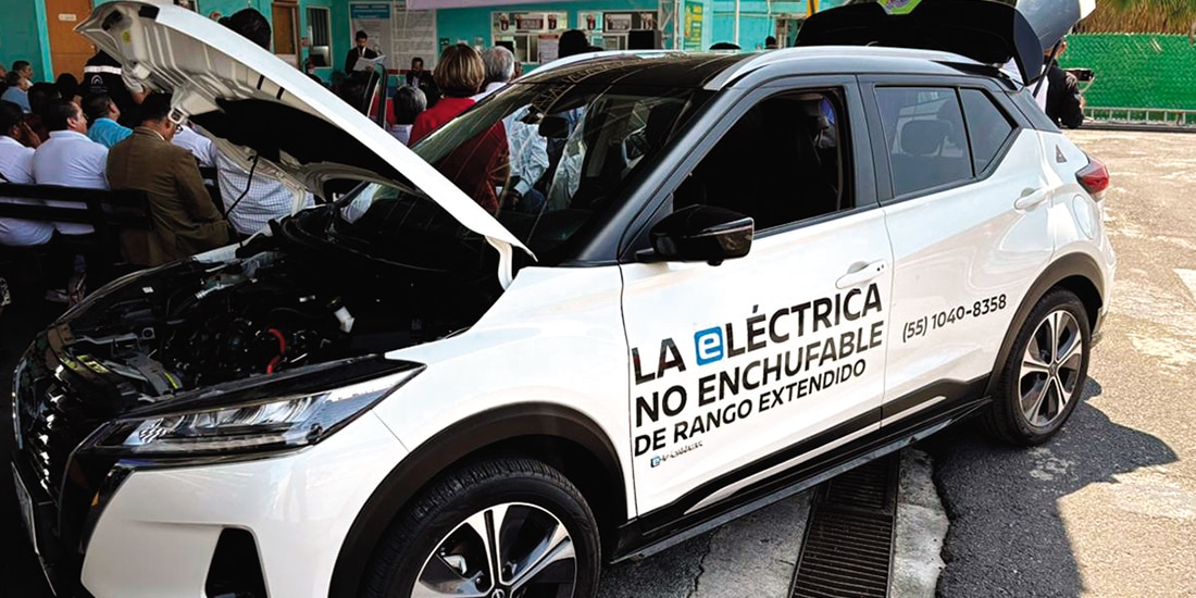 Automóvil incluyente presentado por el Congreso capitalino, ayer.
