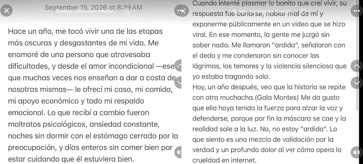 Publicación de Jannet Sauceda sobre Emiliano Aguilar