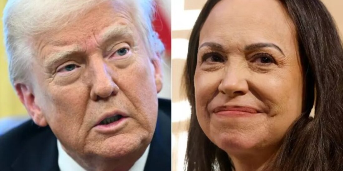 Donald Trump y María Corina Machado.