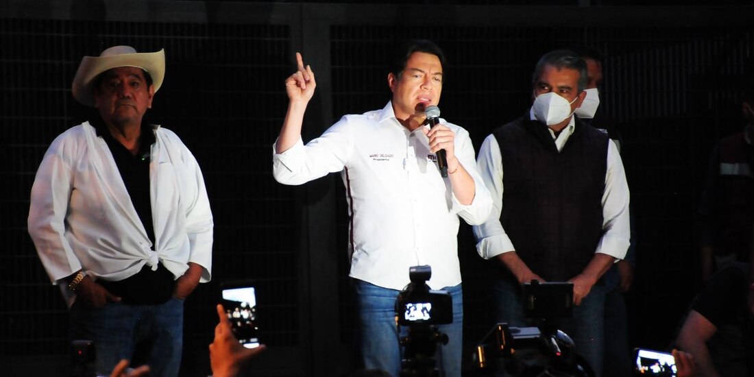 Mario Delgado, presidente nacional de Morena, se ha presentado en las últimas horas en la sede del INE.