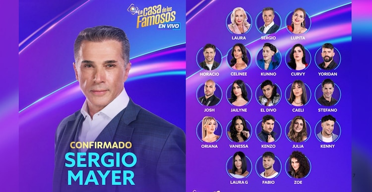 Sergio Mayer, participante de La Casa de los Famosos