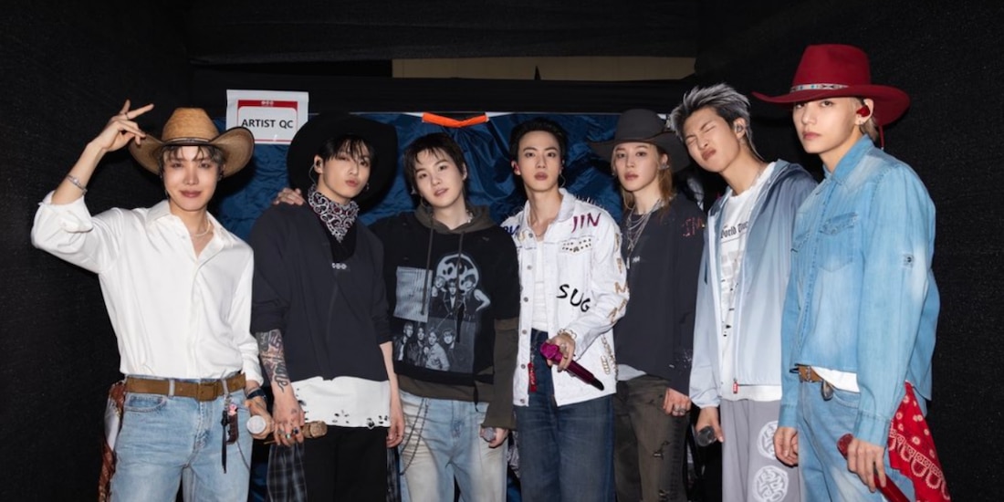 BTS durante su segundo show en la CDMX, el sábado 9 de mayo