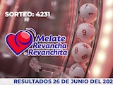 Resultados del sorteo 4231 del Melate, Revancha y Revanchita de este 26 de junio del 2026.