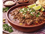 PLATO DE BIRRIA:
Acompañado de una buena salsa y tortillas hechas a mano. Recomendable para levantar muertos y superar la cruda después de la fiesta.