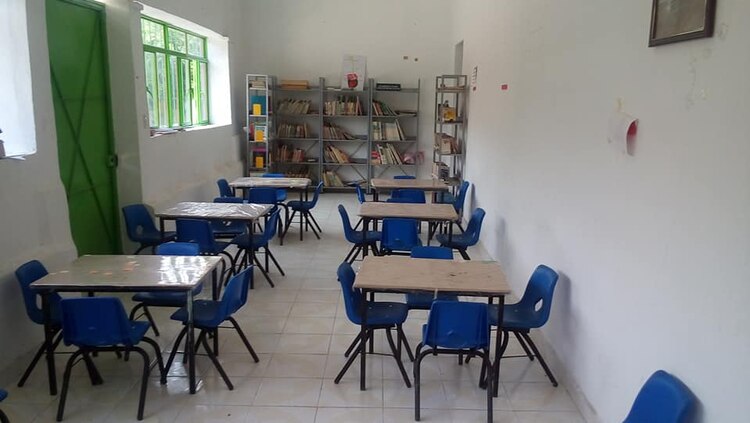 Biblioteca Candelario Domínguez Vergara, en Tepalcingo, Morelos.