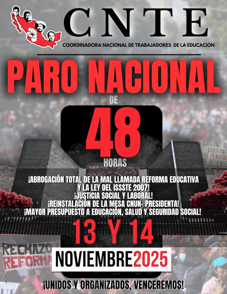 Paro nacional de la CNTE