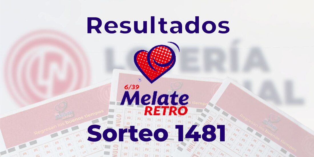 Resultados del Melate Retro 1481.
